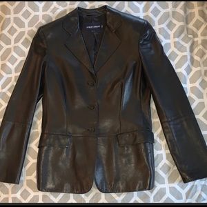 Buttery soft Armani leather blazer/jacket.